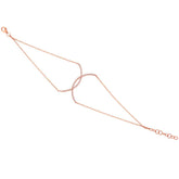 0.21ct 14k Rose Gold Diamond Lady's Bracelet